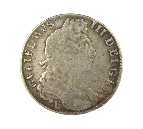 William III 1697 E Silver Halfcrown - E/B - Fine
