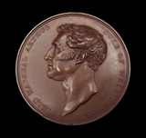 1841 Duke Of Wellington 60mm Bronze Medal - By Pistrucci