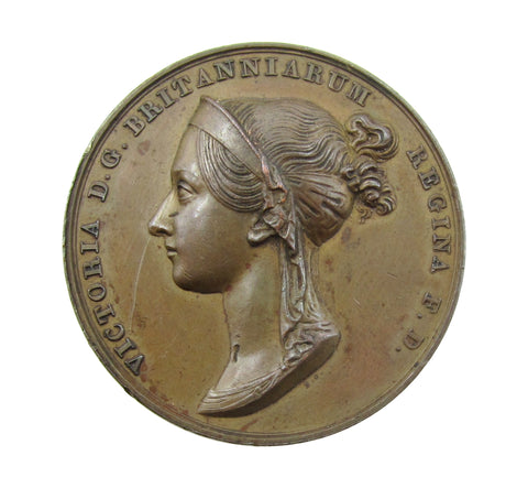 1838 Victoria Coronation 37mm Bronze Medal - By Pistrucci