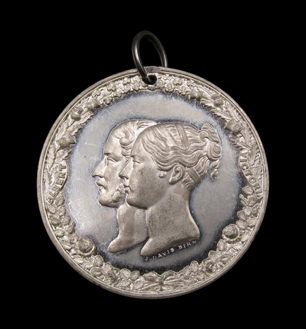 1847 Cambridge Presentation of The City Address 44mm Medal - By Davis