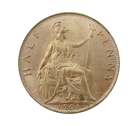 Victoria 1901 Halfpenny - UNC