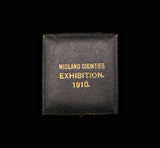 1910 Midland Counties Exhibition 32mm Silver Medal - Cased