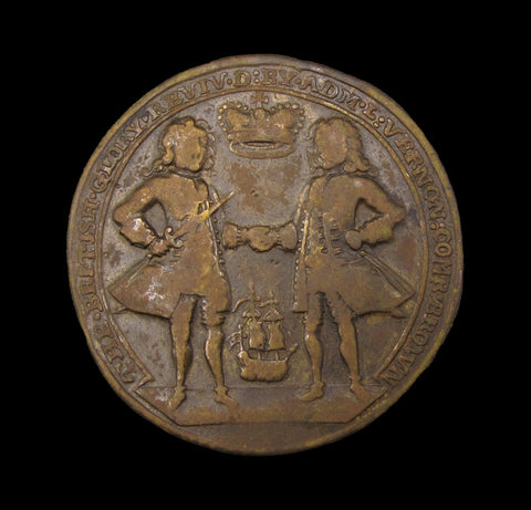 1741 Admiral Vernon & Sir Robert Walpole 37mm Medal