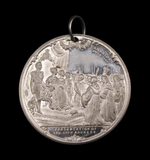 1847 Cambridge Presentation of The City Address 44mm Medal - By Davis