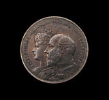 1902 Edward VII Coronation 23mm Silver Medal