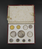 Edward VII 1902 9 Coin Matt Proof Set - Sovereign To Maundy