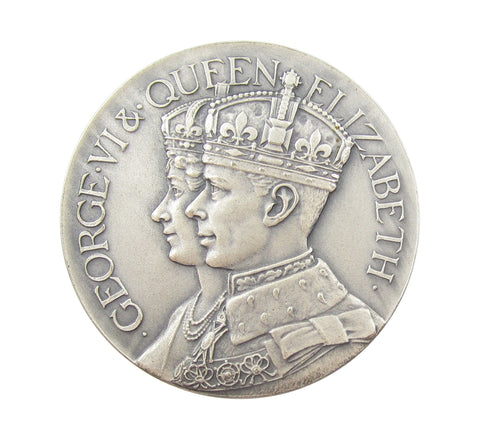 1937 Coronation Of George VI 38mm Silver Medal - By Turner & Simpson