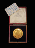 1922 Trinity College Dublin 40mm Gold Prize Medal - By Woodhouse