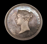 1837 Victoria Visit To The Guildhall 55mm Silver Medal - By Wyon