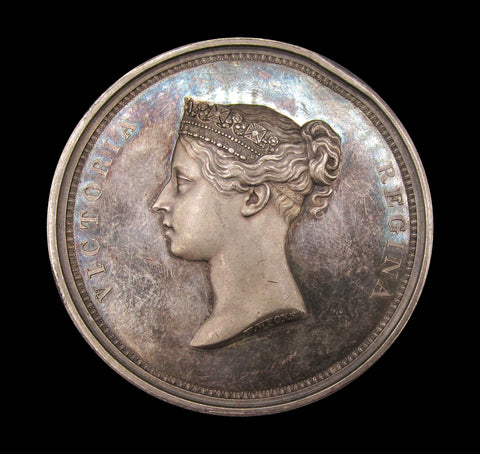1837 Victoria Visit To The Guildhall 55mm Silver Medal - By Wyon