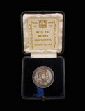 1902 Edward VII Coronation Derby 32mm Silver Medal - By Moore