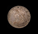 1897 Diamond Jubilee Western Australia 24mm Silver Medal - By Stokes & Sons