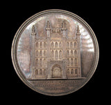 1837 Victoria Visit To The Guildhall 55mm Silver Medal - By Wyon