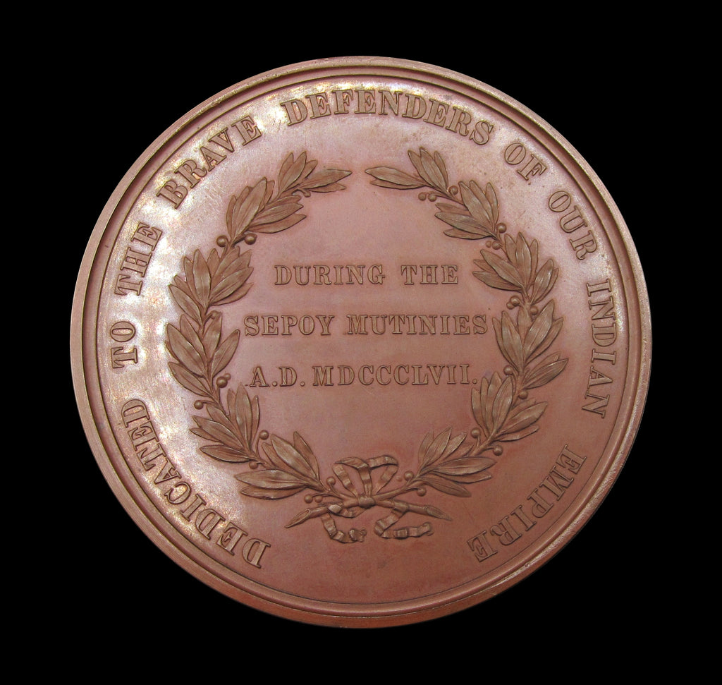 1857 India Sepoy Mutinies 63mm Cased Bronze Medal - By Pinches ...