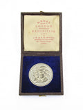 1872 Fine Arts Exhibition 30mm White Metal Medal - Struck In Exhibition