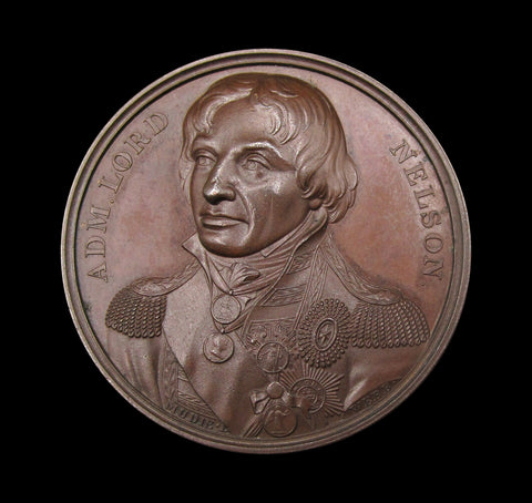 1805 Admiral Nelson Battle Of Trafalgar 41mm Bronze Medal - By Webb