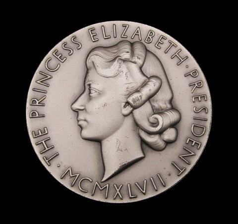 1947 Princess Elizabeth Royal Society Of Arts 57mm Silver Medal