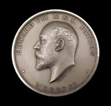 1901 Society Of Arts 56mm Silver President's Medal - By Fuchs / Wyon