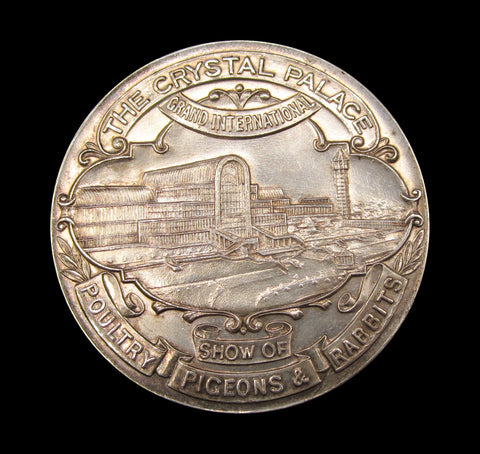 1936 Crystal Palace Show of Poultry, Pigeons & Rabbits 51mm Silver Medal