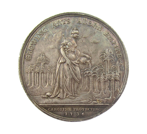 1736 Jernegan's Lottery 39mm Silver Medal - GVF