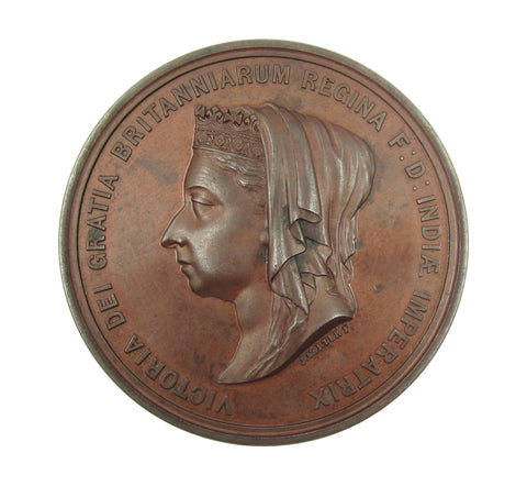1887 Victoria Jubilee 65mm Bronze Medal - By Carter