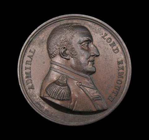 1816 Lord Exmouth & The Bombing of Algiers 41mm Medal - By Brenet