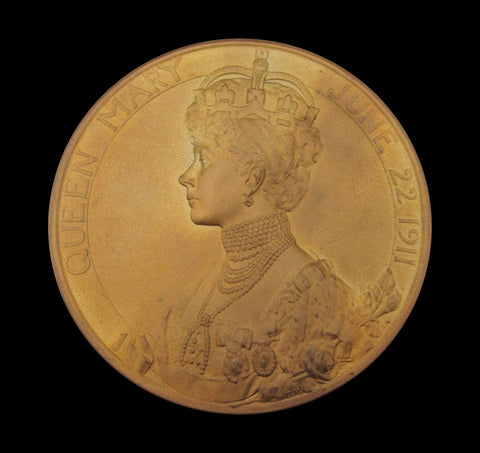 1911 George V Bronze Coronation 51mm Medal - With Envelope