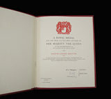 1974 Royal Society Queen's Medal 72mm Silver By Gillick - Cased