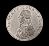 1800 Lord Nelson Return to England 38mm White Metal Medal - By Kempson