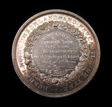 1886 Botanical & Horticultural Society 48mm Silver Medal - Cased