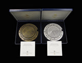 Spain 2006 Calouste Gulbenkian Foundation 50th Anniversary 130mm Silver & Bronze Medal Pair