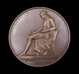 1843 Francis Chantrey Art Union 55mm Medal - By Wyon