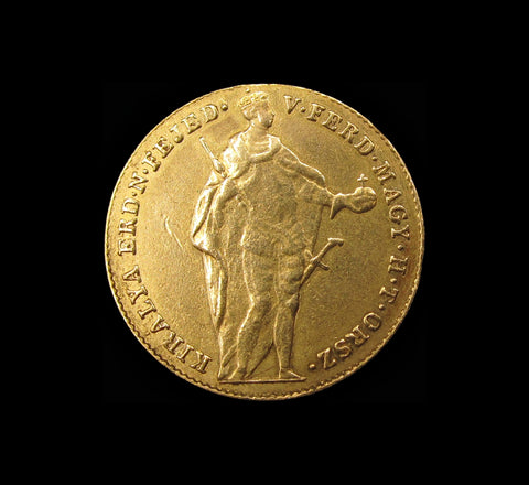 Hungary 1848 Ferdinand I Gold Ducat - VF