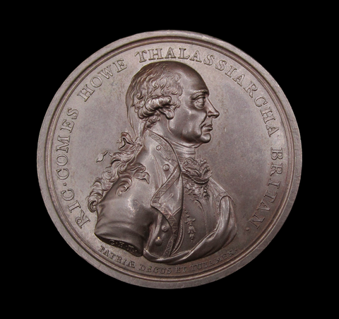 1794 Admiral Earl Howe Naval Victory 48mm Medal - By Kuchler