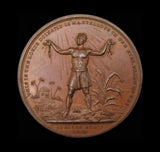 1834 Abolition Of Slavery 44mm Bronze Medal - By Davis
