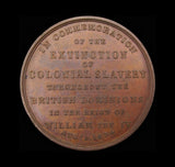 1834 Abolition Of Slavery 44mm Bronze Medal - By Davis