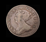Anne 1705 Shilling - Roses & Plumes - Good Fine