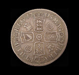 Anne 1705 Shilling - Roses & Plumes - Good Fine