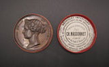 1862 Universal Exhibition London 50mm Bronze Medal - By Bovy