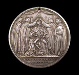 1821 George IV Coronation 49mm Silver Medal - By Halliday