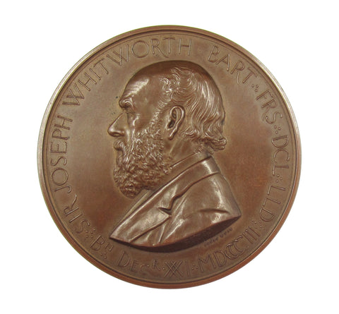 1868 Whitworth Scholarship 57mm Cased Medal - By Wyon