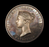 1840 Royal Agricultural Society 'Patroness' 55mm Cased Silver Medal - By Wyon