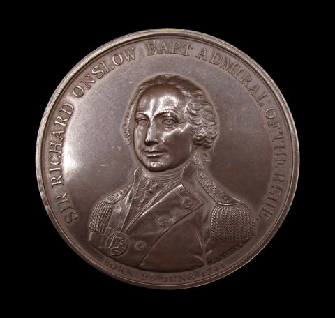 1797 Admiral Onslow Battle of Camperdown 49mm Medal - By Hancock