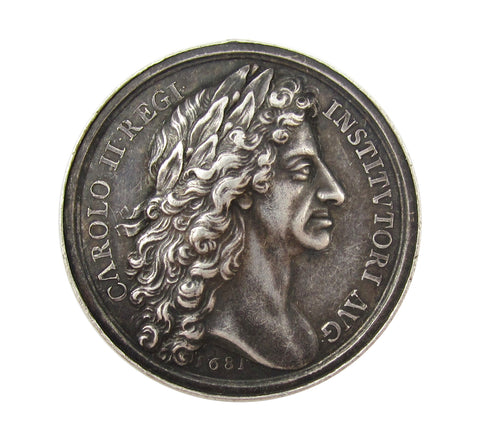 1681 Sir Samuel Morland 33mm Silver Medal - By Roettier