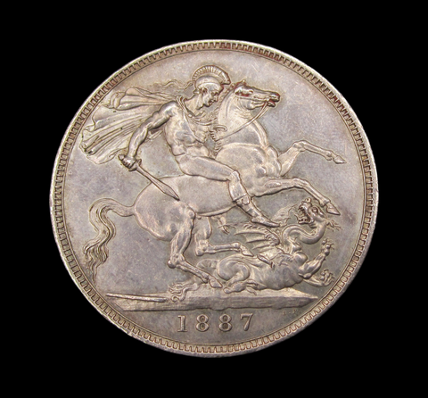 Victoria 1887 Crown - GEF