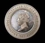 1887 Jubilee Leyland Library & Museum 52mm Bronze & WM Medals