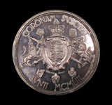 1953 Elizabeth II Coronation 62mm Silver Medal - By Monti