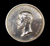 1872 Recovery Of The Prince Of Wales 58mm Silver Medal - By Wyon