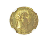 France 1804 Coronation Of Napoleon I 14mm Gold Medal - NGC MS63