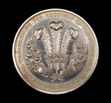1872 Recovery Of The Prince Of Wales 58mm Silver Medal - By Wyon